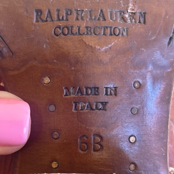 RALPH LAUREN COLLECTION Pebbled Leather Western Knee High Riding Boots 6B ITALY! - Picture 12 of 12